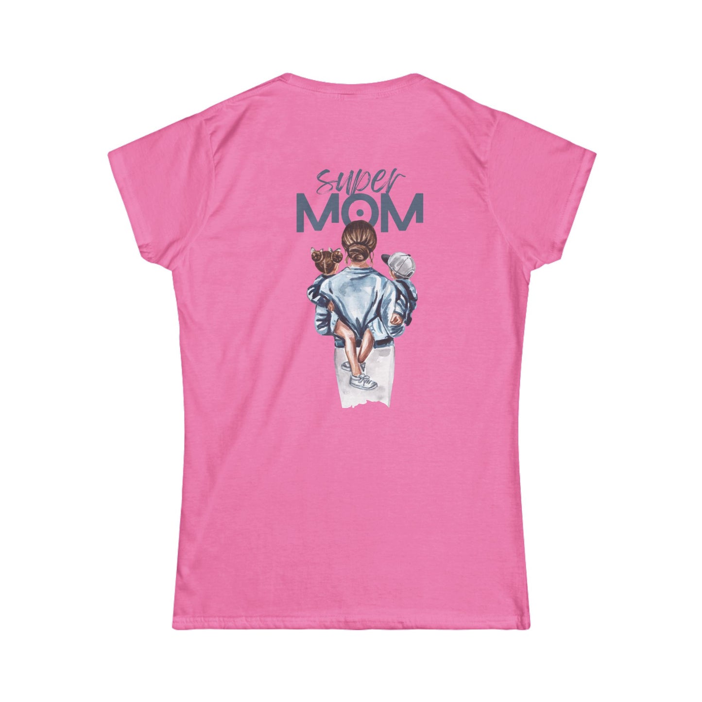 Super Mom Women's Softstyle Tee, Gift for Mothers Day, Casual Tee, Mom Life Apparel, Family Love Shirt