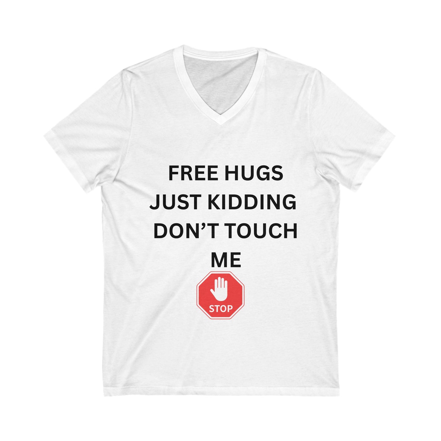 Unisex Jersey Short Sleeve V-Neck Tee