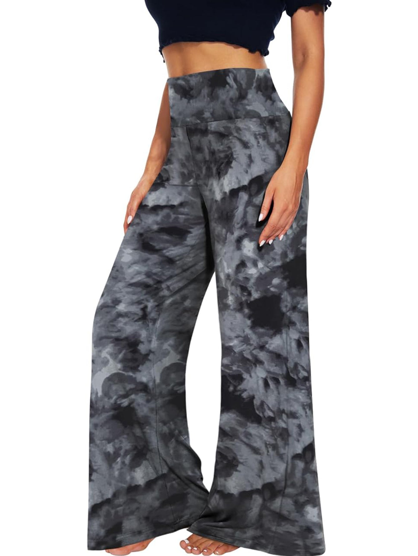 Wide-leg Tie-dye Trousers