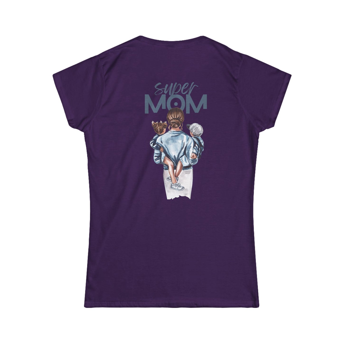 Super Mom Women's Softstyle Tee, Gift for Mothers Day, Casual Tee, Mom Life Apparel, Family Love Shirt