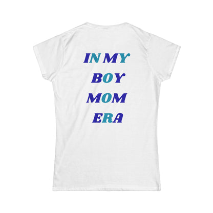 Boy Mom Era Tee | Women's Softstyle T-Shirt for Proud Moms | Gift for Mother's Day, Baby Showers, Family Outings, Casual Wear