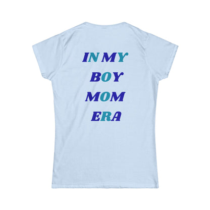Boy Mom Era Tee | Women's Softstyle T-Shirt for Proud Moms | Gift for Mother's Day, Baby Showers, Family Outings, Casual Wear