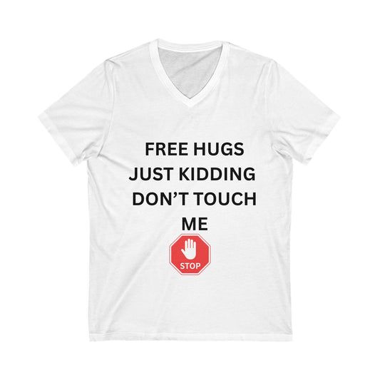Unisex Jersey Short Sleeve V-Neck Tee