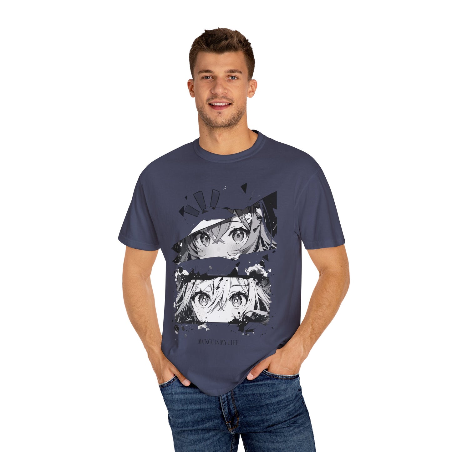 Anime-Inspired Artistic T-Shirt - Casualwear for Fans, Streetwear, Gift for Anime Lovers, Graphic Tee, Unique Statement Shirt