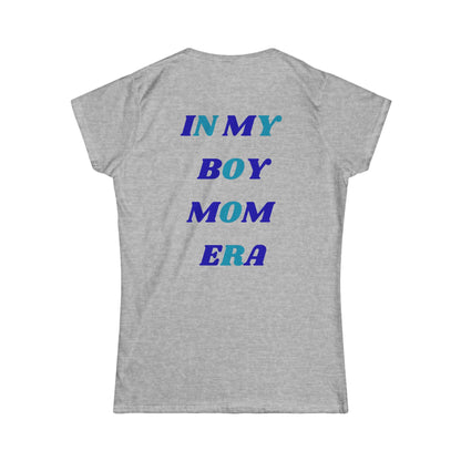 Boy Mom Era Tee | Women's Softstyle T-Shirt for Proud Moms | Gift for Mother's Day, Baby Showers, Family Outings, Casual Wear