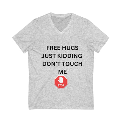 Unisex Jersey Short Sleeve V-Neck Tee