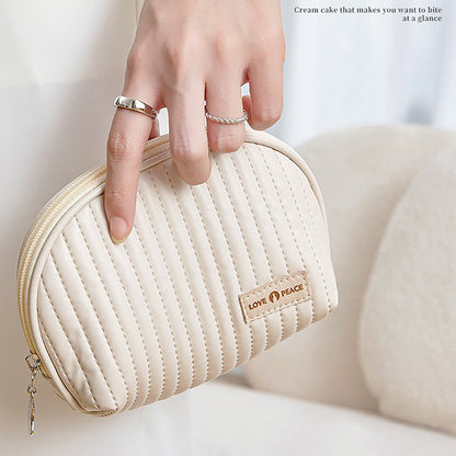 Round Cake Cosmetic Bag