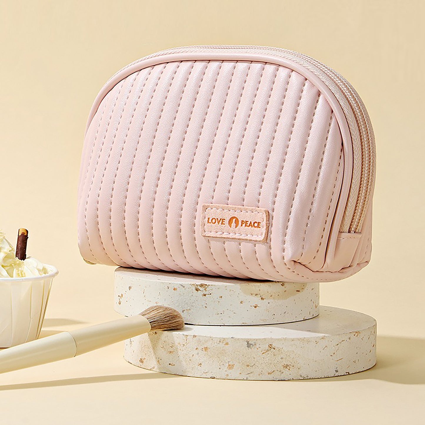 Round Cake Cosmetic Bag